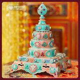  Tháp Mandala Cúng Dường, Bộ Tháp Mandala [Kim Cương Hỷ Lạc] Tháp Mandala Chế Tác Thủ Công Nepal 