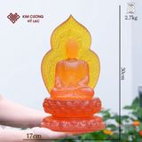  Tượng Tam Thế Phật Dược Sư, A Di Đà, Thích Ca Mật Tông [Kim Cương Hỷ Lạc] 30Cm 