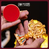  Bộ Bát Cát Tường Cúng Dường Hợp Kim Cao Cấp [Kim Cương Hỷ Lạc] Bát Cát Tường Hợp Kim Vẽ Màu 9cm 