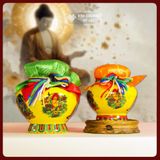  Bảo Bình Hoàng Thần Tài Mật Tông [Kim Cương Hỷ Lạc] Tu Viên KumBum Tây Tạng 