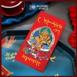  Bao Lì Xì Tết 2025 - Bao Lì Xì Hoàng Thần Tài [Kim Cương Hỷ Lạc] Giấy Cứng Xịn, Cán Bóng Sang Trọng 