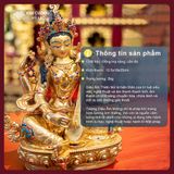  Tượng Diệu Âm Thiên Nữ 25CM - Chế Tác Thủ Công Nepal [Kim Cương Hỷ Lạc] Tượng Phật Mật Tông Đồng 