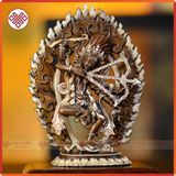  Tượng Phật Mật Tông Chất Liệu Đồng Nạm Bạc [Kim Cương Hỷ Lạc] Tôn Tượng Các Vị Phật Kích Thước 9.5cm 