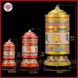  Kinh Luân Điện, Kinh Luân Xoay Có Nhạc [Kim Cương Hỷ Lạc] Size 21Cm, 30Cm, 48Cm 