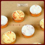  Nến Bơ Nhụy Hoa Nghệ Tây Cao Cấp Cháy 4 Giờ [Kim Cương Hỷ Lạc] Nến Bơ Saffron- Không Khói- Không Mùi 