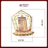  Biểu Tượng Kalachakra Dán Trang Trí Ban Thờ Mật Tông [Kim Cương Hỷ Lạc] Nhựa 15Cm 