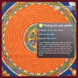  Tranh Mandala Vẽ Tay Nepal, Tranh Mandala 50x50cm [Kim Cương Hỷ Lạc] Tranh Phật Giáo Vẽ Tay Nepal 