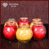  Nến Bơ Thực Vật Không Khói [Kim Cương Hỷ Lạc] - Cháy 24 Giờ 