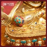  Tượng Phật Kim Cương Tát Đỏa, Tượng Đồng Nepal [Kim Cương Hỷ Lạc] Tượng Kim Cang Tát Đỏa 24cm 