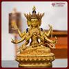  Tôn Tượng Phật Đảnh Tôn Thắng Đài Loan [Kim Cương Hỷ Lạc] Đồng Mạ Vàng Đài Loan 32Cm 