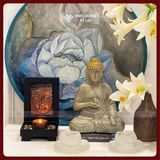 Hộp Nến Phật Bình An - Hộp Đựng Nến Phật Thích Ca [Kim Cương Hỷ Lạc] Trang Trí Nhà Cửa, Bàn Làm Việc 