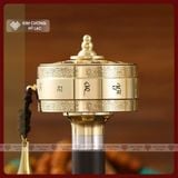  Kinh Luân Cầm Tay Siêu Biến Chú Cán Gỗ [Kim Cương Hỷ Lạc] Trọn Bộ Có Đế Cắm, Cao 17Cm 