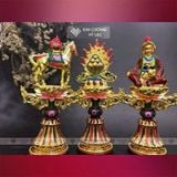  Thất Bảo Luân Vương, Bộ Thất Bảo Cúng Phật Mật Tông [Kim Cương Hỷ Lạc] Hợp Kim Vẽ Màu 17Cm 