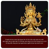  Tượng Phật Quan Âm Tứ Thủ Mật Tông [Kim Cương Hỷ Lạc] 33 Cm Nepal 