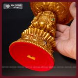  Đèn Thờ Điện, Chân Đèn Thờ Composite Cao Cấp [Kim Cương Hỷ Lạc] Chân Đèn Cúng Dường Điện Kèm Sạc 