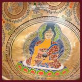  Chuông Xoay Tây Tạng Vẽ Màu Cao Cấp [Kim Cương Hỷ Lạc] Chuông Xoay Khắc Hình Phật Vẽ Màu 