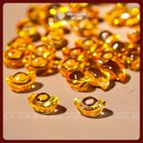  Thỏi Vàng Tài Lộc Thần Tài [Kim Cương Hỷ Lạc] Thỏi Vàng Pha Lê Ngũ Sắc- Thu Hút Tài Lộc May Mắn 