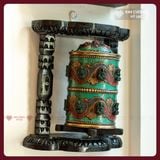  Kinh Luân Treo Tường Nepal - Nhiều Mẫu [ Kim Cương Hỷ Lạc] Kinh Luân Thủ Công Nepal, Dùng Treo Tường 