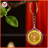  Móc Khóa Phong Thủy Bình An Biểu Tượng Kalachakra [Kim Cương Hỷ Lạc] Lục Tự Chân Ngôn Xuất Xứ Nepal 