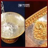  Chén Nước Cúng Dường Mật Tông [Kim Cương Hỷ Lạc] Chén Cúng Dường Đồng Mạ Vàng Nepal Nhiều Size 