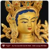  Tượng Phật Tara Xanh Mật Tông - Green Tara [Kim Cương Hỷ Lạc] 33Cm Nepal 