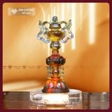  Bộ 8 Món Bát Bảo Cúng Dường Phật [Kim Cương Hỷ Lạc] Bộ Bát Cát Tường Lưu Ly Cao Cấp Size Lớn 