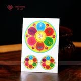  Miếng Dán Tâm Om , Tara Xanh Mật Tông [Kim Cương Hỷ Lạc] 