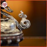  Tượng Phật Kim Cương Tổng Trì Mật Tông [Kim Cương Hỷ Lạc] Đồng Nạm Bạc 