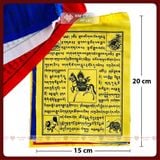  Cờ Lung Ta Mật Tông, Cờ Cầu Nguyện Phật Giáo [Kim Cương Hỷ Lạc] 20x15cm, dây 2m 