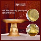  Đĩa Thờ Bằng Đồng, Đĩa Đựng Hoa Quả Ban Thờ [Kim Cương Hỷ Lạc] Đĩa Cúng, Đĩa Thờ Hoa Quả Bằng Đồng 