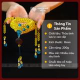  Chuỗi Niệm Phật Lưu Ly 108 Hạt, Vòng Chuỗi Đeo Tay [Kim Cương Hỷ Lạc] Nhiều Màu Phong Thủy - 8mm 