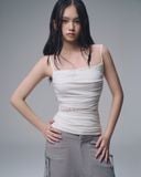  AYSEL LACE PANEL TOP (WHITE) 