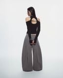  CASPIAN LONG SLEEVE TOP (BLACK) 