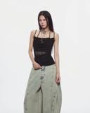  AYSEL LACE PANEL TOP (BLACK) 