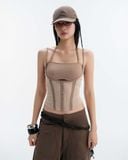  MELIOS MESH TOP (BEIGE) 