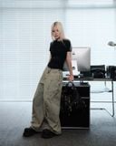  RAE LACE PANEL TOP (BLACK) 