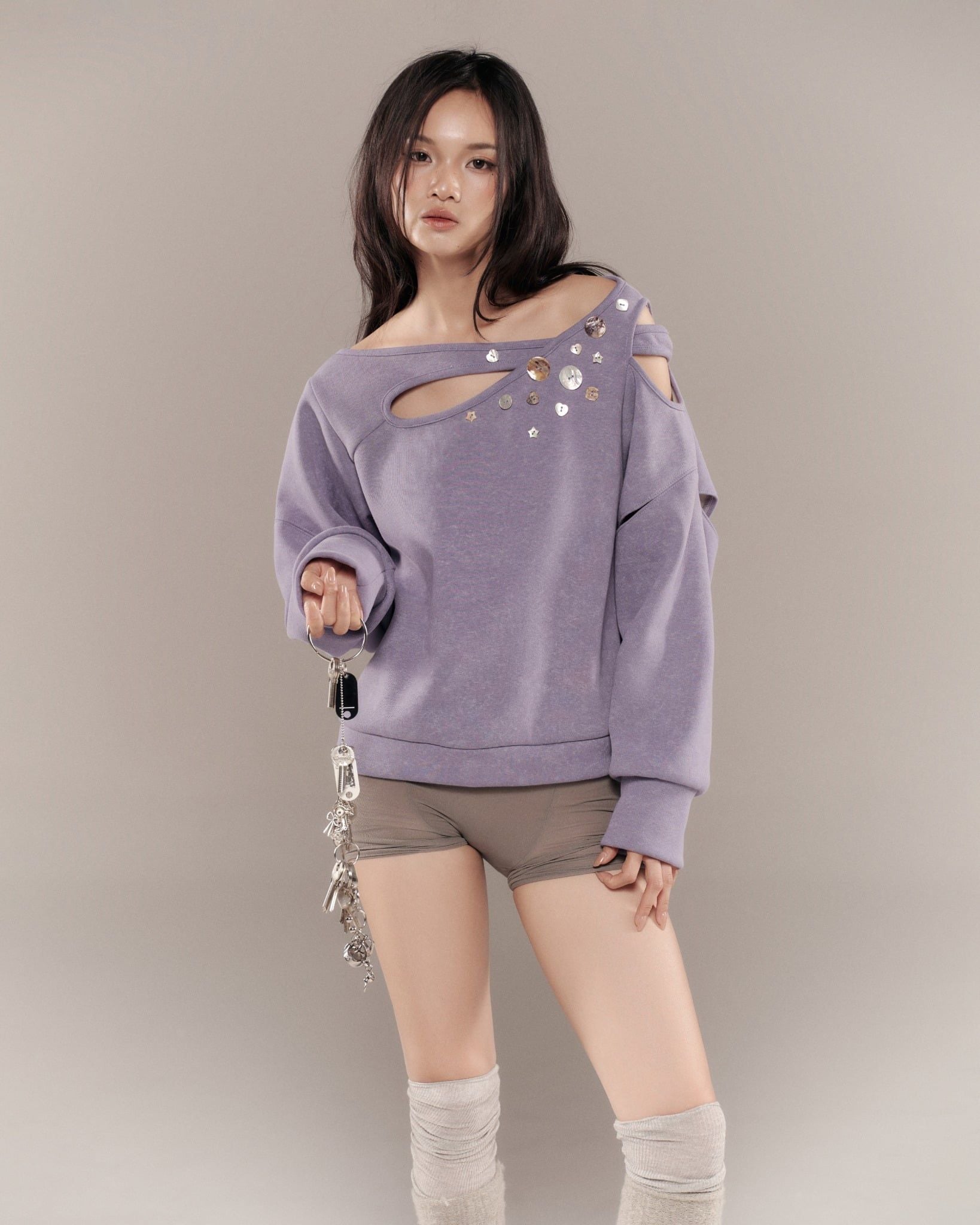 CHARO SWEATER (PURPLE BLUE)