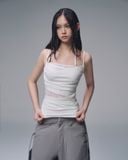  AYSEL LACE PANEL TOP (WHITE) 