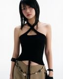  CHERIE HALTER TOP (BLACK) 