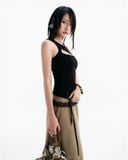  CONRAD SLEEVELESS TOP (BLACK) 