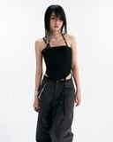  LULLABY HALTER TOP (BLACK) 