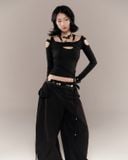  SALVIUS PANTS (BLACK) 
