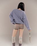  ÁO SWEATER CHARO (XANH TÍM) 