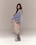  ÁO SWEATER CHARO (XANH TÍM) 