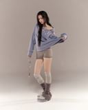  ÁO SWEATER CHARO (XANH TÍM) 