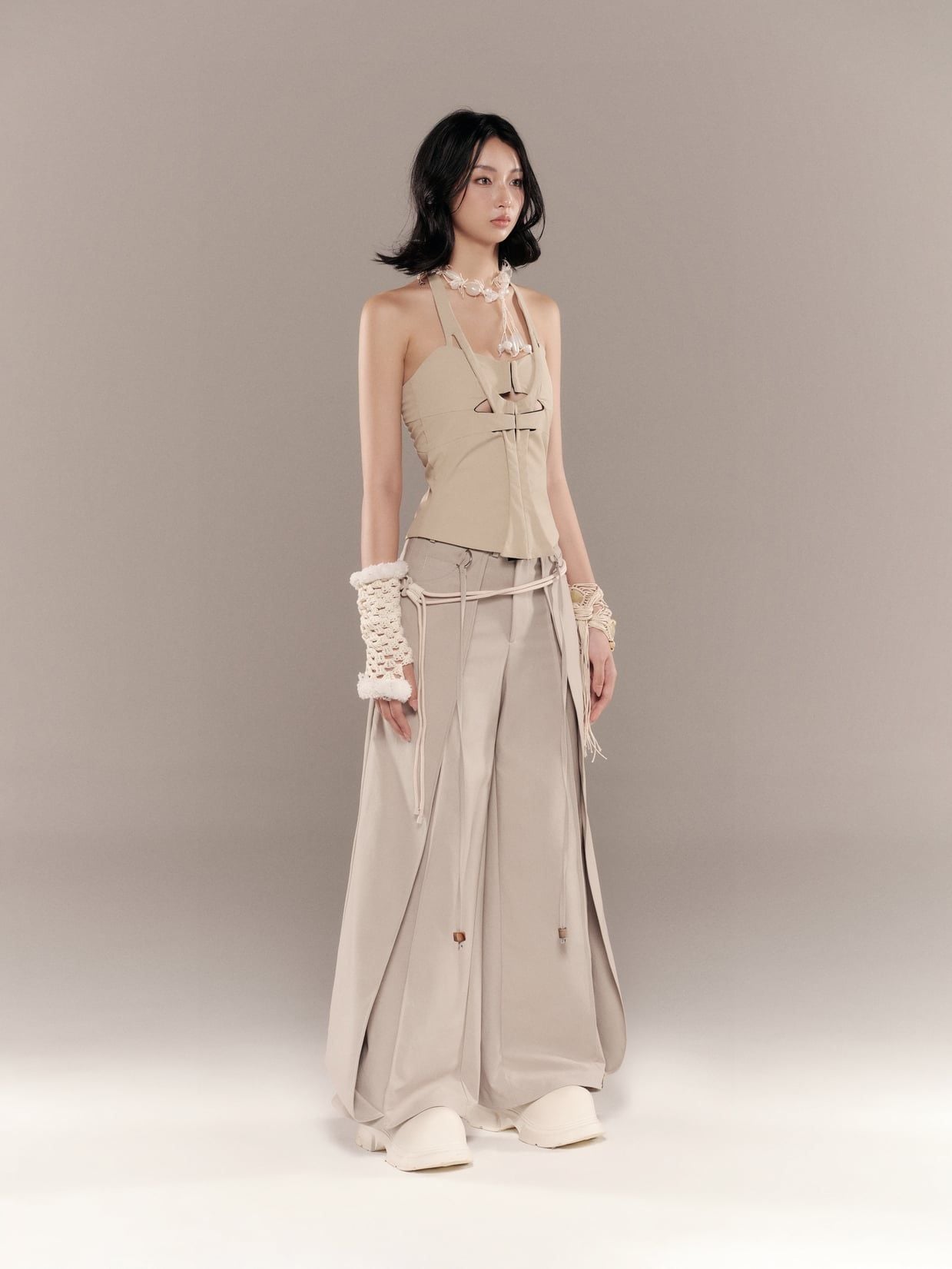 CALYPSO PANTS (GREY BEIGE)