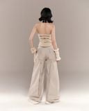  CALYPSO PANTS (GREY BEIGE) 