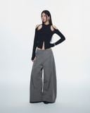  CASPIAN LONG SLEEVE TOP (BLACK) 