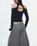  CASPIAN LONG SLEEVE TOP (BLACK) 