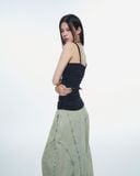  AYSEL LACE PANEL TOP (BLACK) 